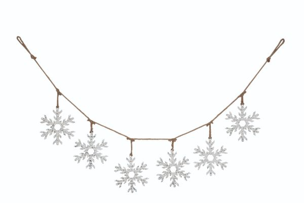1pc 28x300cm Net Yarn Gold Foil Table Flag Snowflake & Deer Head