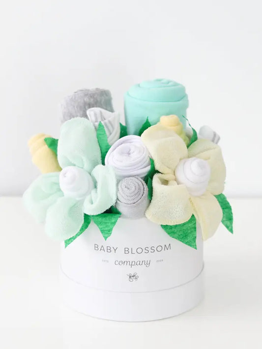 Baby Girl Gift Set Flower Bouquet - Yellow - Mellow Monkey