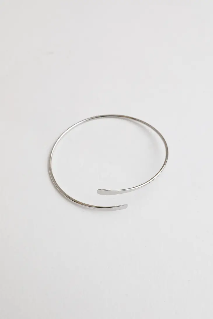 Minimal Cuff Bracelet Sterling Silver