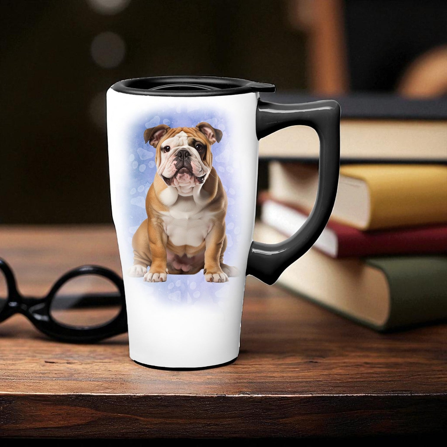 バーベキュー・調理用品 bulldog brand mini mug Old.New Bulldog - Ceramic and Stainless Steel Travel Mug – Mellow Monkey