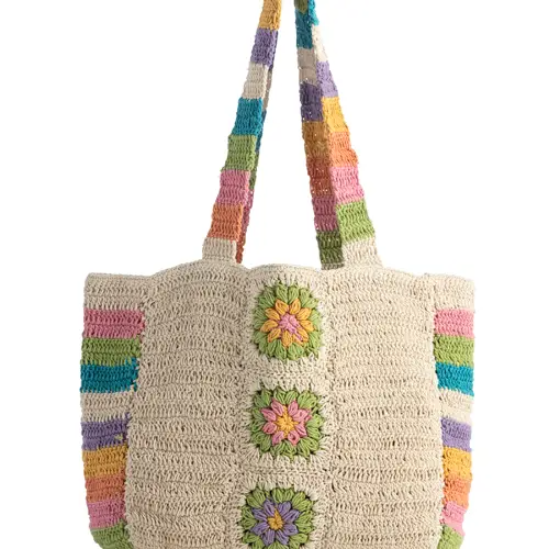 Natural Crochet Shoulder Bag