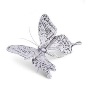 Silver Metal Butterfly Figurine - Mellow Monkey