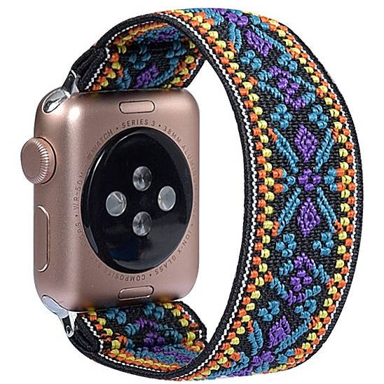 Apple Watch Band Blue Purple Boho Nylon 38 40 mm