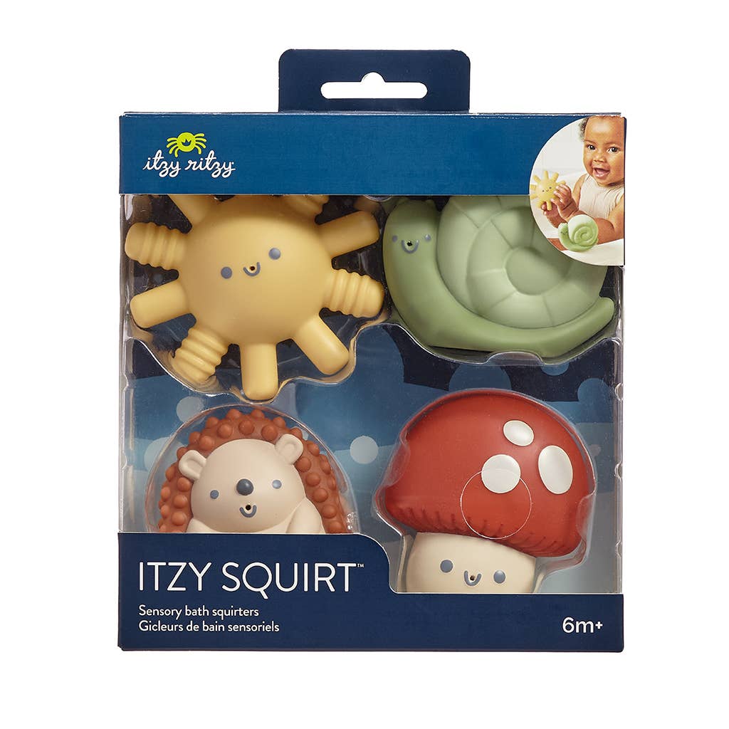Itzy Squirt™ 4-pack of Soft Bath Toys for Infant – Mellow Monkey