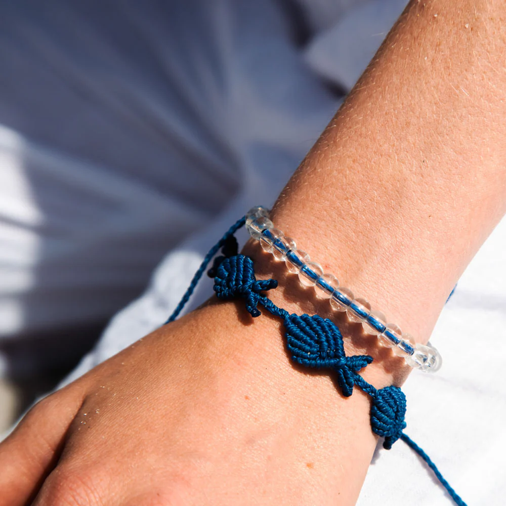 4Ocean Unisex 4Fish Macrame Bracelet - Signature Blue – Mellow Monkey