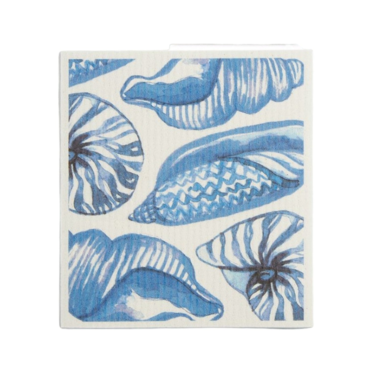 Blue Shells - Ocean Swedish Dishcloth - Mellow Monkey