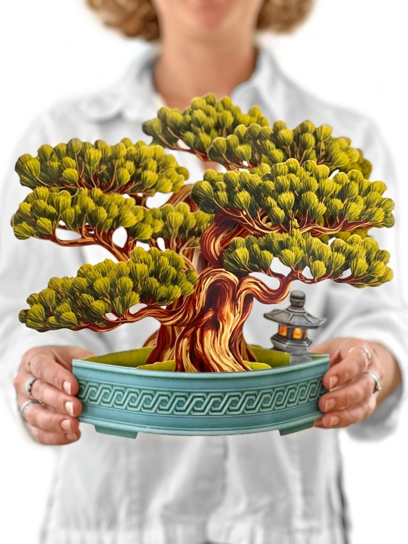 Wisdom Bonsai Pop-Up Bouquet Greeting Card