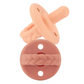 Sweetie Soother™ Pacifier Sets (2-pack) Apricot & Terracotta Braids - Mellow Monkey