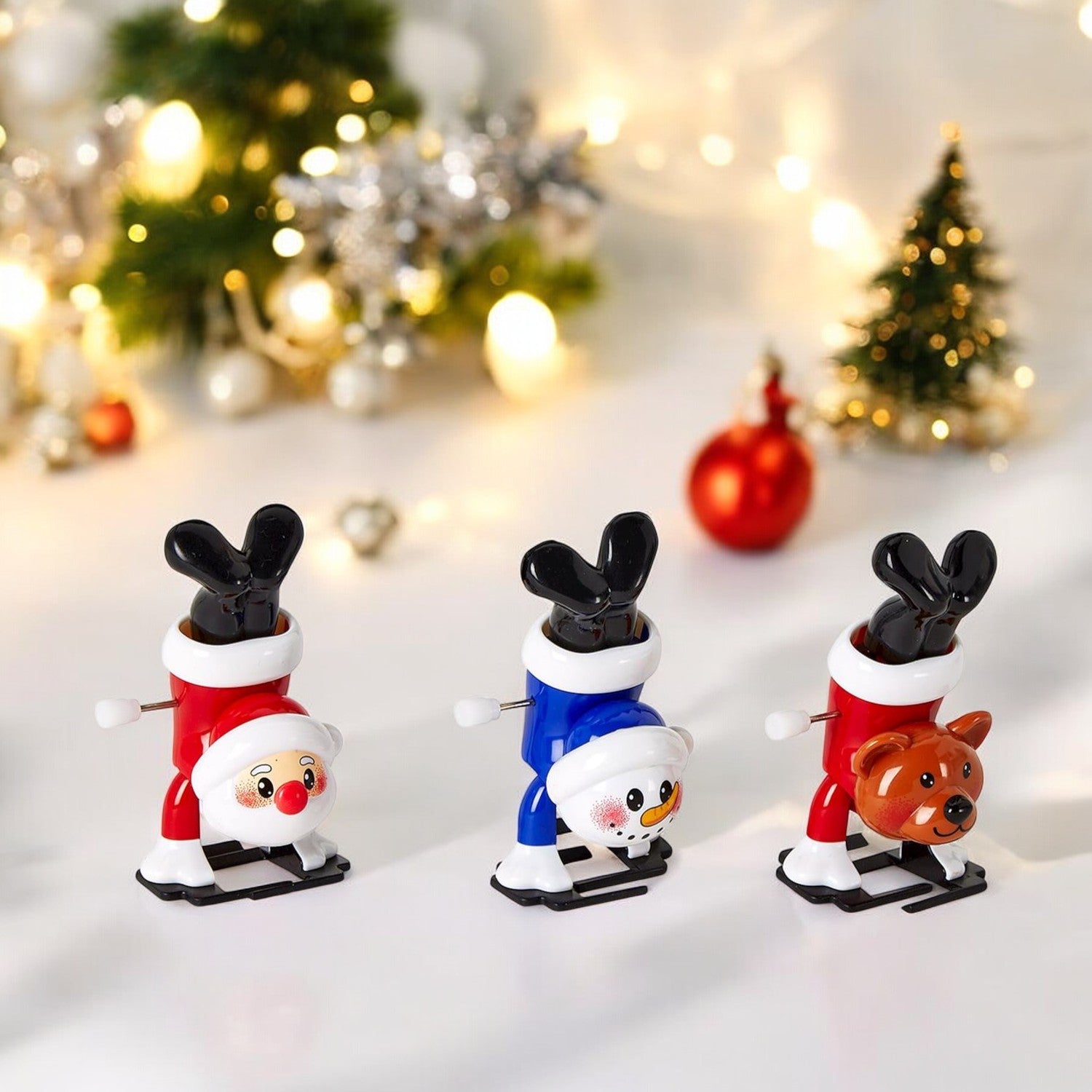 Hand Stand Holiday Wind Up Toy Santa Hand Stand Holiday Wind Up Toy Santa