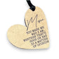 Mom Who Made Me Who I Am - Heart Shaped Wood Ornament - 3-in - Mellow Monkey