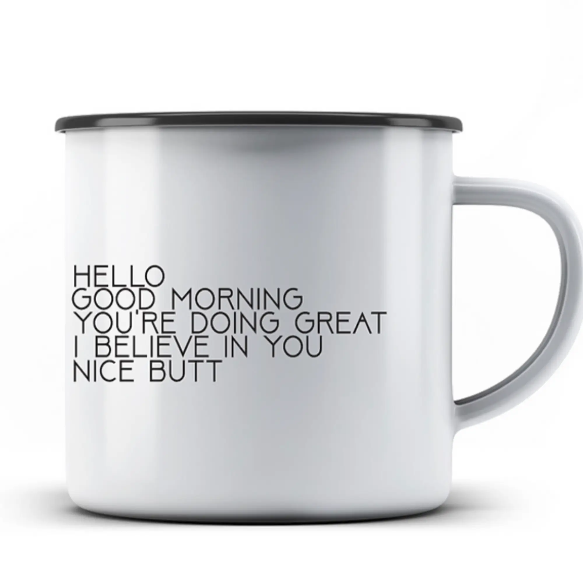 Hello Bob! Travel mug with a handle - True West Magazine