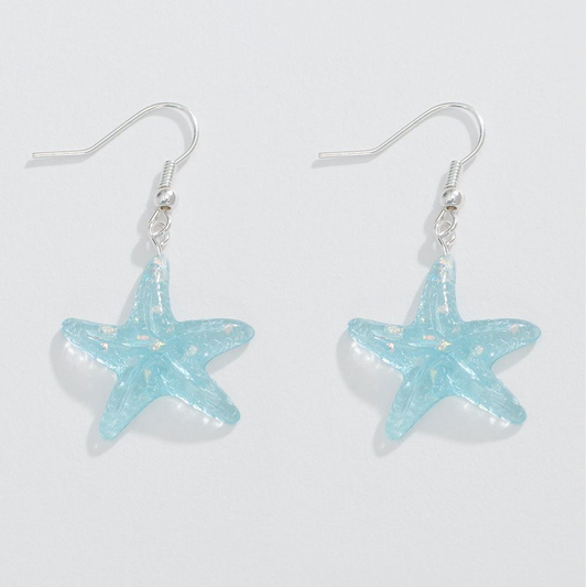 Blue Starfish- Earrings