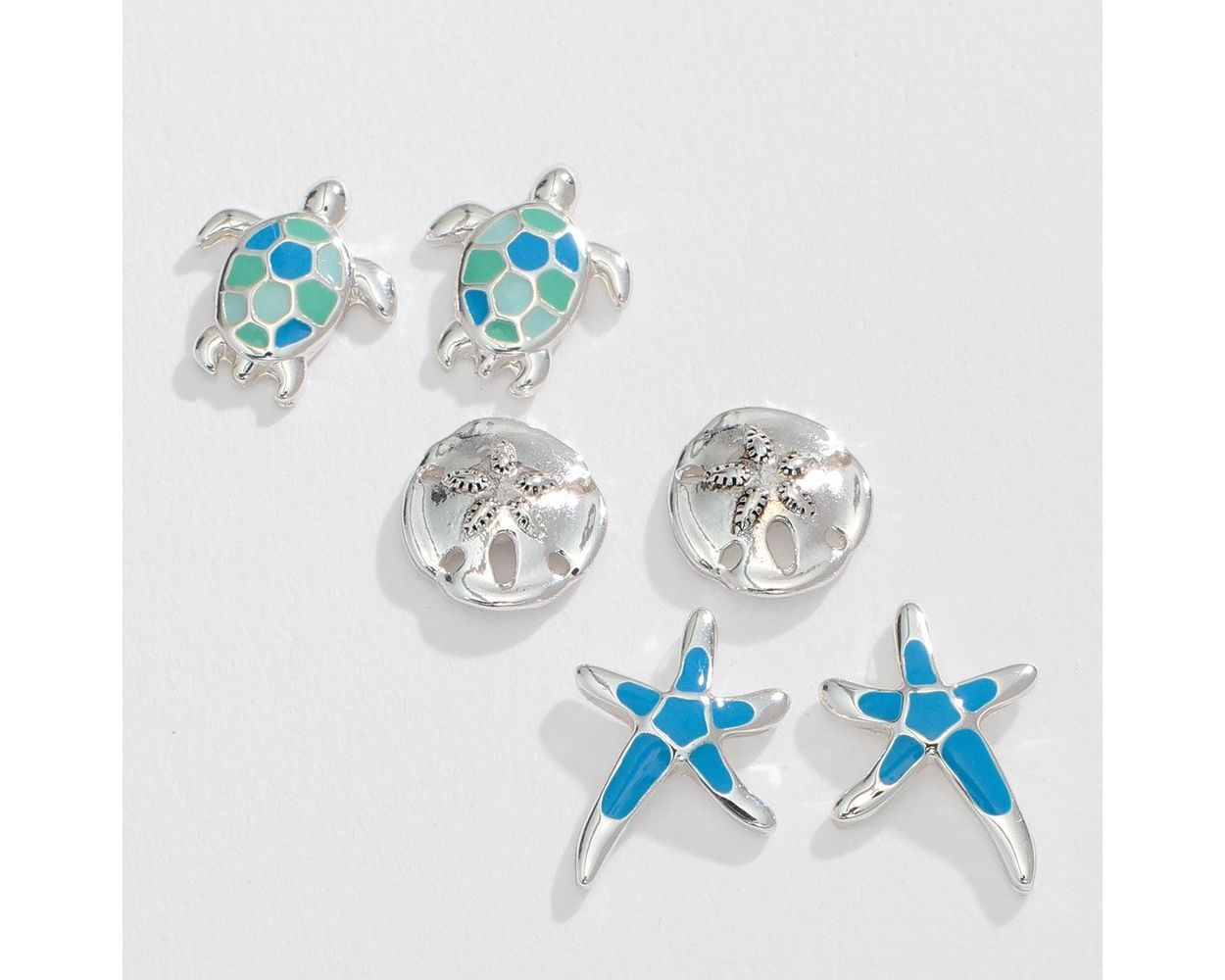 Sea creature earrings clearance