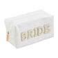 Bride Pearl Lettered Nylon Zippered Pouch - Mellow Monkey