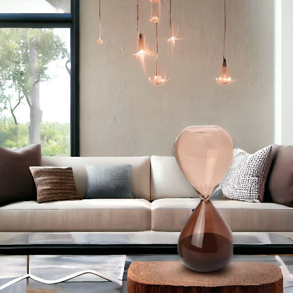 Smoky Quartz Ombre Tinted 15 Minute Hourglass Timer 6 1 2 in Mellow smoky-quartz-ombre-tinted-15-minute-hourglass-timer-6-1-2-in-mellow