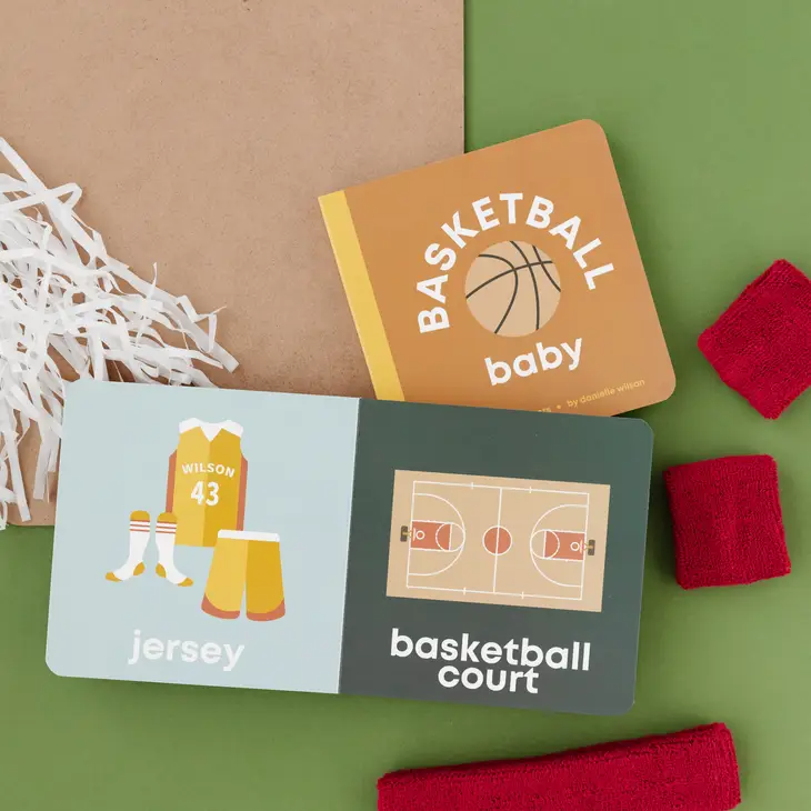 Basketball Baby Book - Ages 0-4 - Mellow Monkey