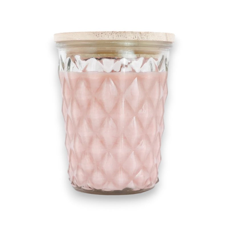 Hibiscus & Cherry Blossom - Swan Creek Timeless Crystal Jar 100% Soy Candle 12-oz - Mellow Monkey