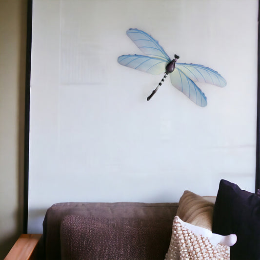 Dragonfly Open Wing Metal Wall Décor - 10-in - Mellow Monkey