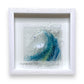 Breaking Wave Framed Handmade Glass Shadowbox - 10-1/4-in - F - Mellow Monkey