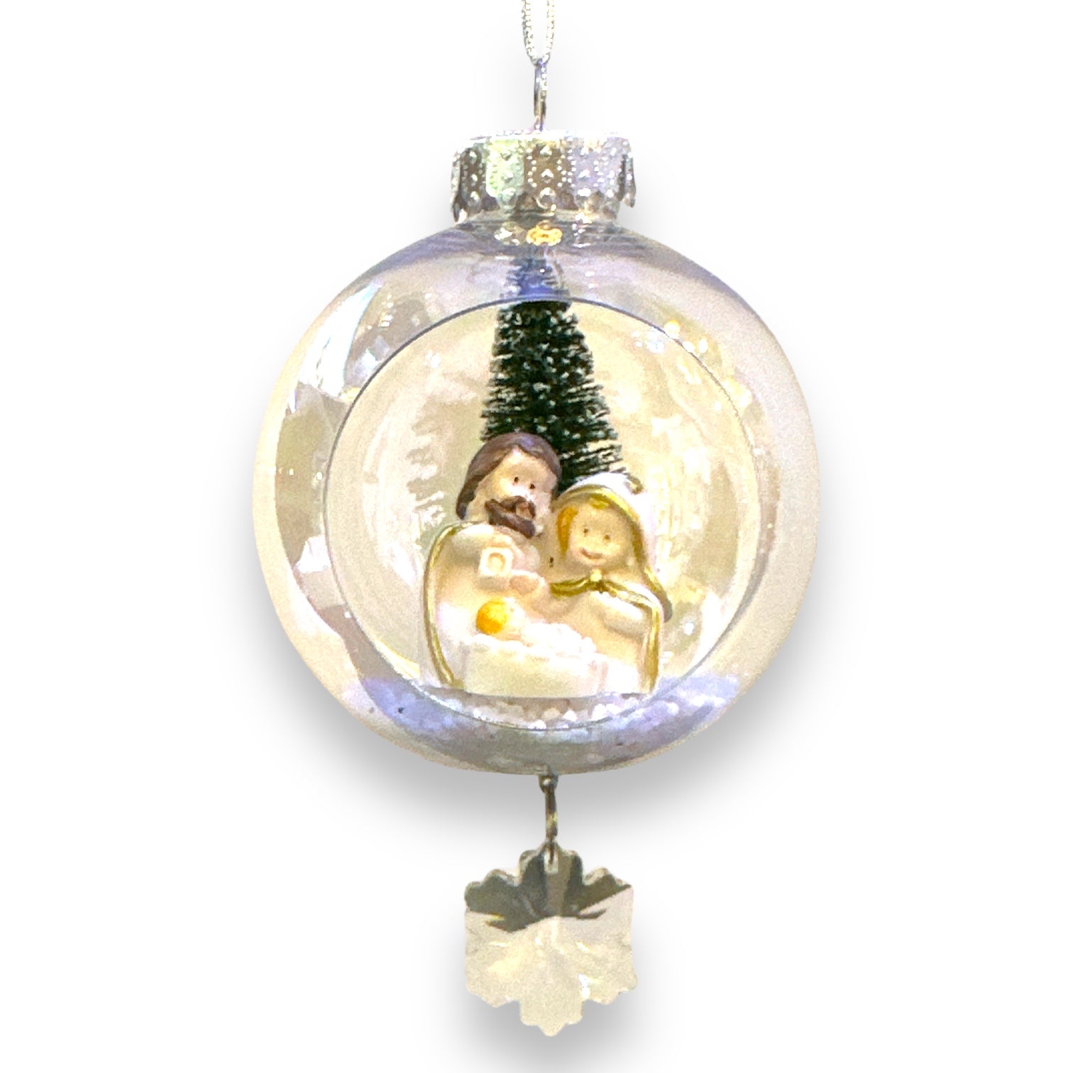 Nativity Ornament with Magnetic Crystal - 7-in - Mellow Monkey