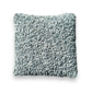 Square Blue Gray Hand-Woven Boucle Pillow - 18-in - Mellow Monkey