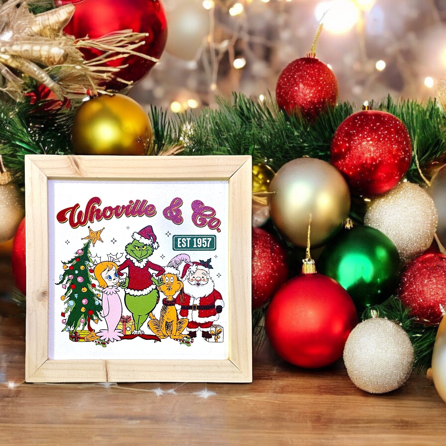 洋書 50years ofChristmasTables Whoville & Co. Est 1957 Framed Print - 7-in – Mellow Monkey