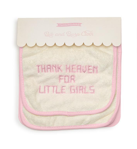 Baby bib and best sale burp cloth set