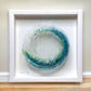 Tidal Wave Framed Handmade Glass Shadowbox - 12-1/4-in - B - Mellow Monkey