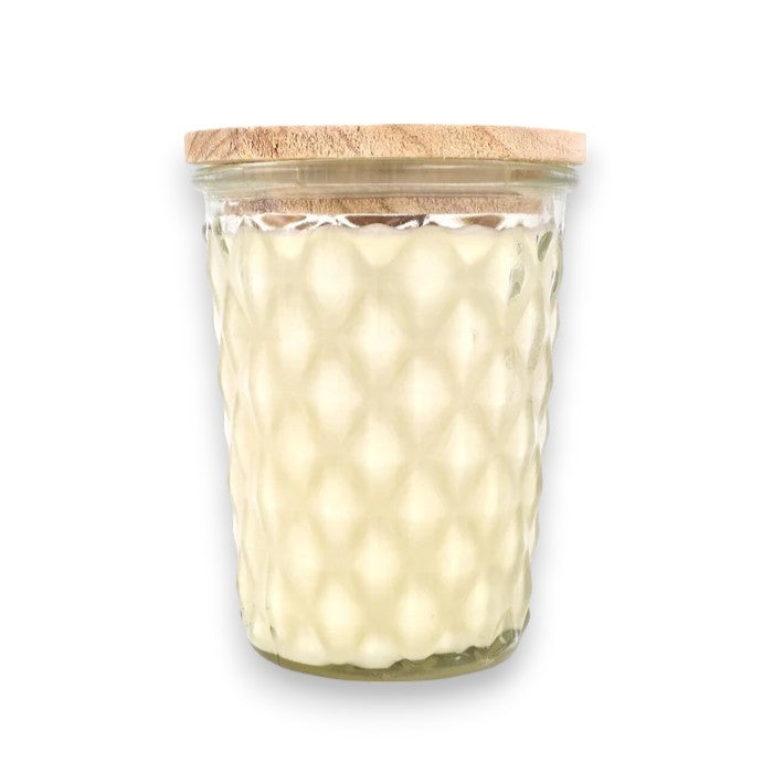 Creamy Coconut Vanilla - Swan Creek Timeless Crystal Jar 100% Soy Candle 12-oz - Mellow Monkey