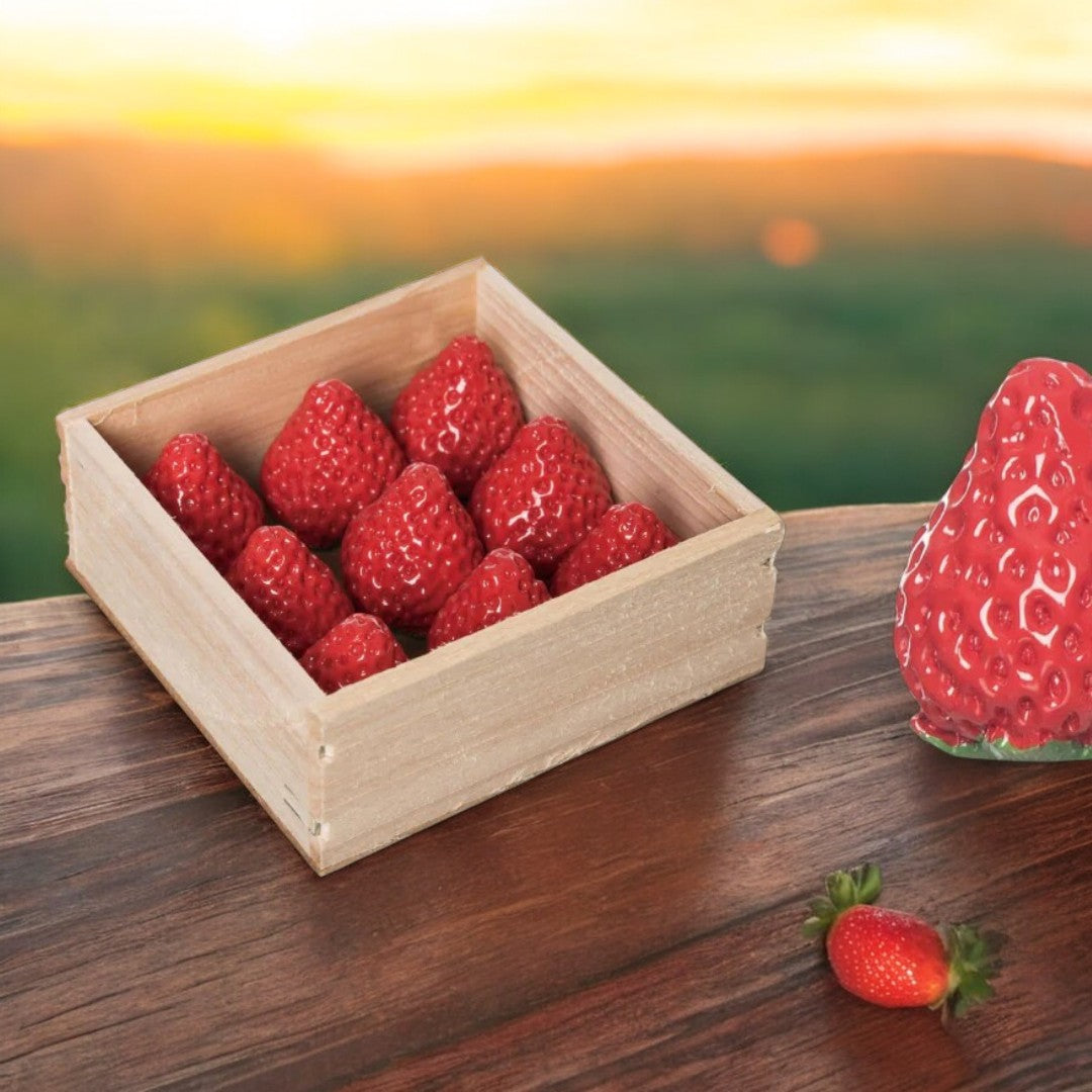 Mini Strawberry Figurine – Mellow Monkey