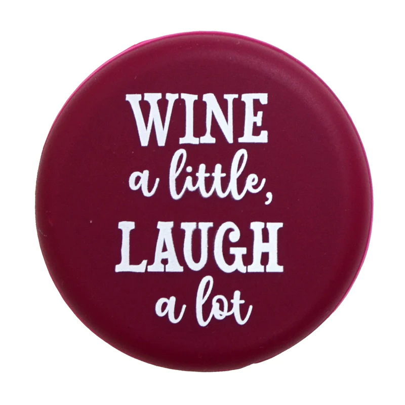 Wine a Little, Laugh a Lot Capabunga Wine Bottle Top Seal Mellow Monkey