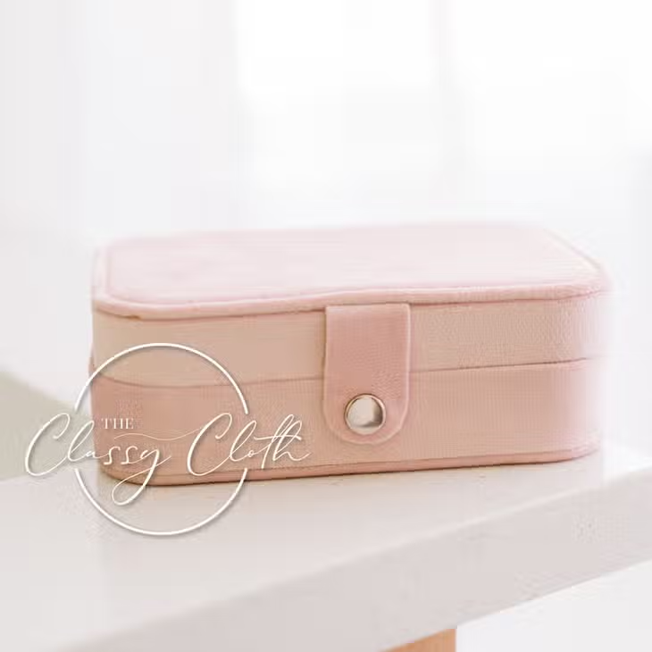 Zippered Travel Jewelry Case