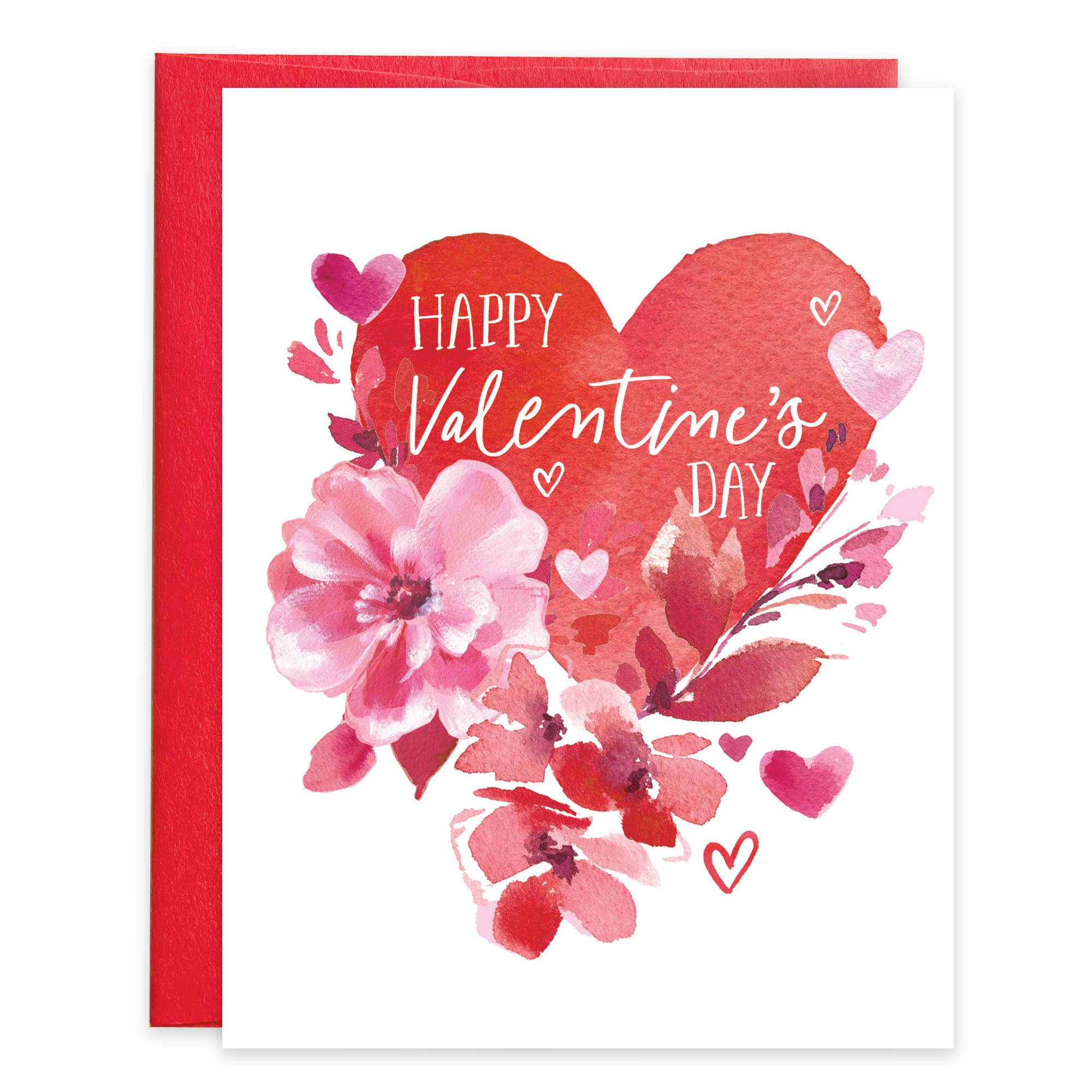 With Scripture Valentine Greeting Card - Heart & Flowers – Mellow