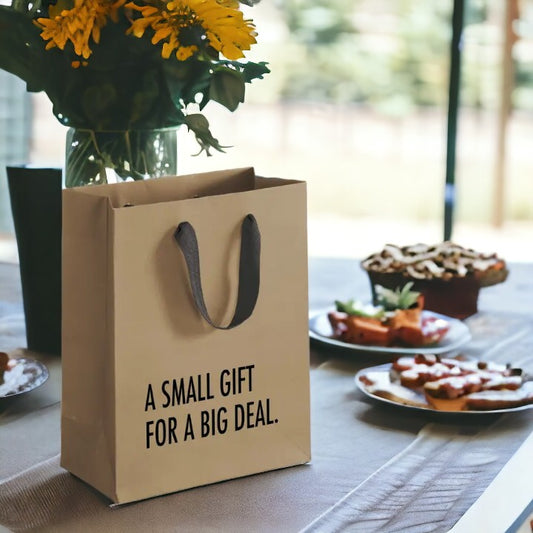 A Small Gift For A Big Deal - Medium Gift Bag - Mellow Monkey