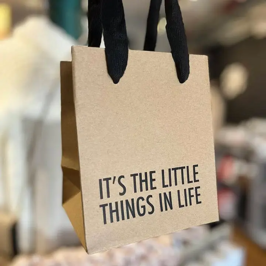 It's The Little Things In Life - Small Gift Bag - Mellow Monkey