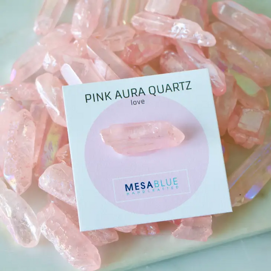 Pink Aura Quartz Point - Mellow Monkey