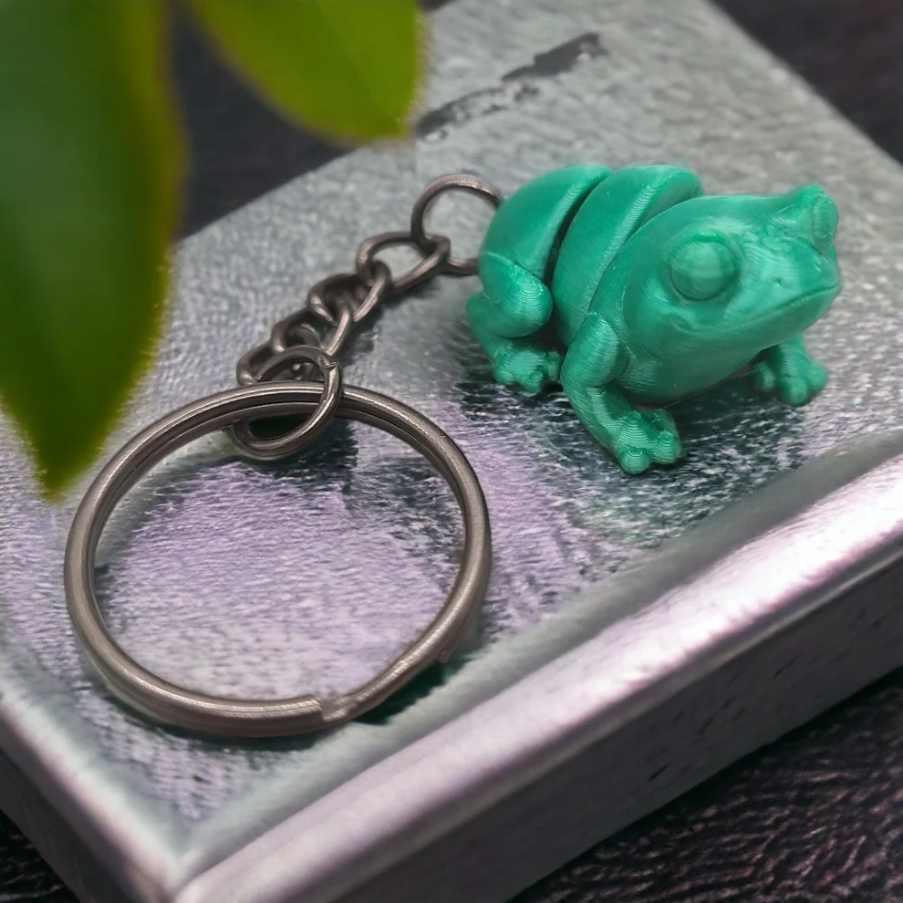Froggie - 3D Printed Key Chain - 1-3/4-in – Mellow Monkey