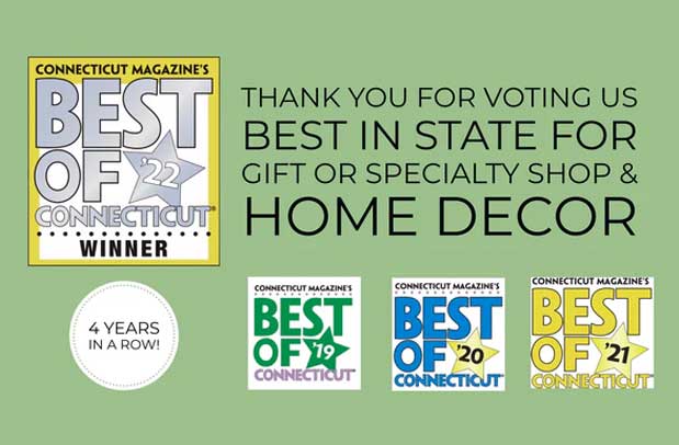 Thanks you for voting us best in state for gift or specialty shop and home decor.
