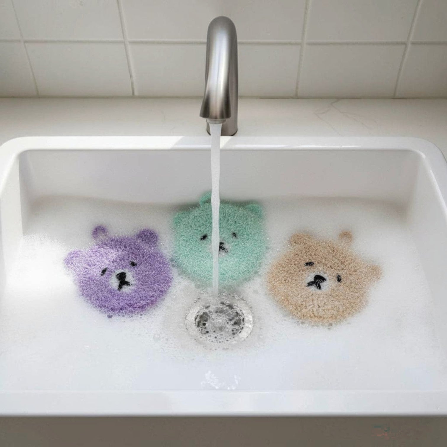 Good New Bears Scrubby Set – Cute Dish Scrubber (Hello Scrubby
