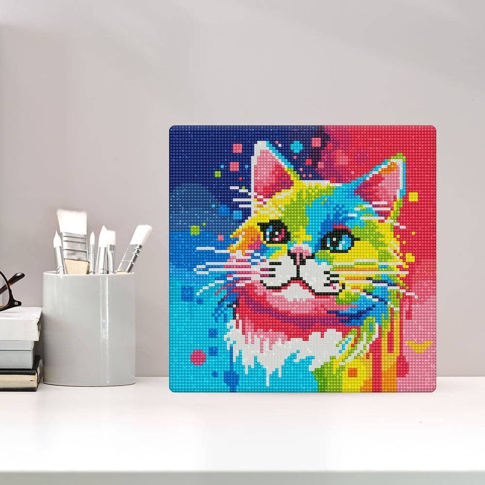 Mini Diamond Painting - Cat Abstract Pop Art - 10