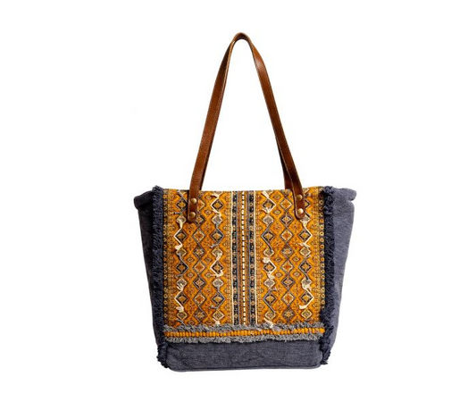 Buttercup Meadow Tote Bag - 12-1/2-in - Mellow Monkey