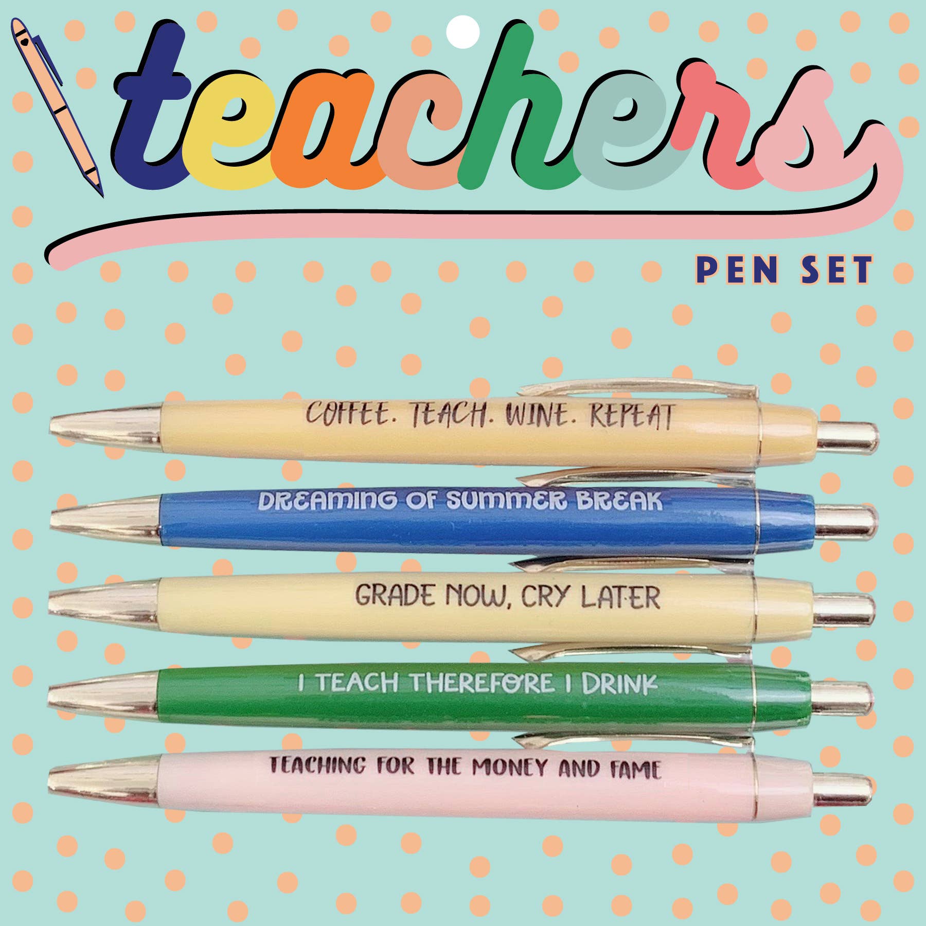 TEACHER PEN BUNDLE - 5 PENS