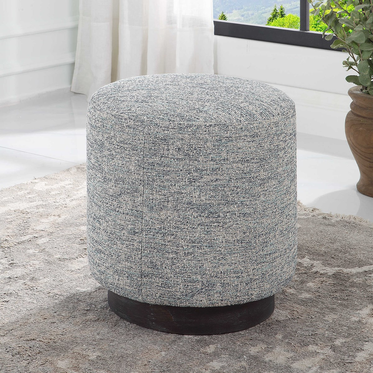 Avila Tweed Ottoman - 18-in – Mellow Monkey