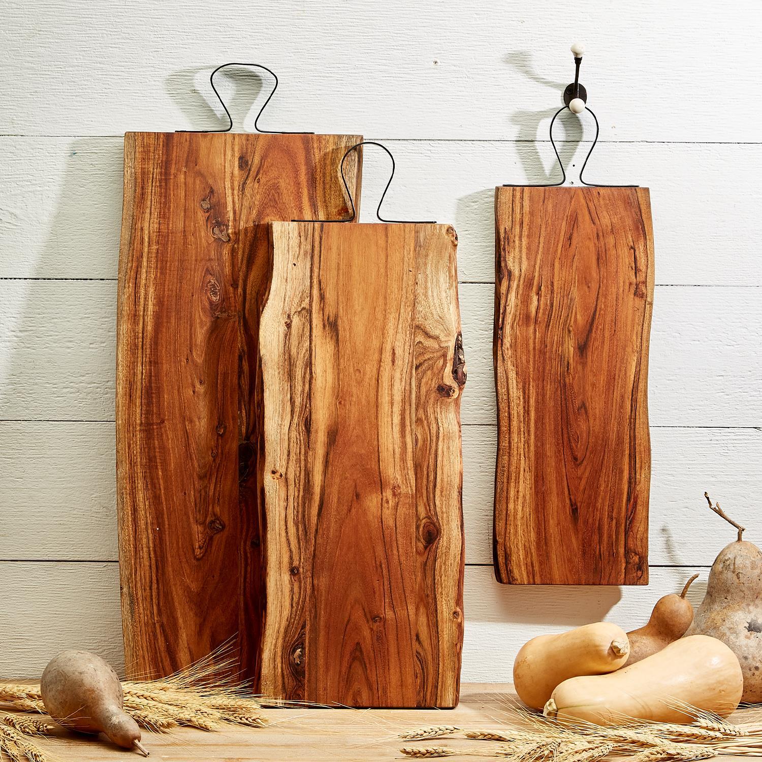 Wood Cutting Board with Handle