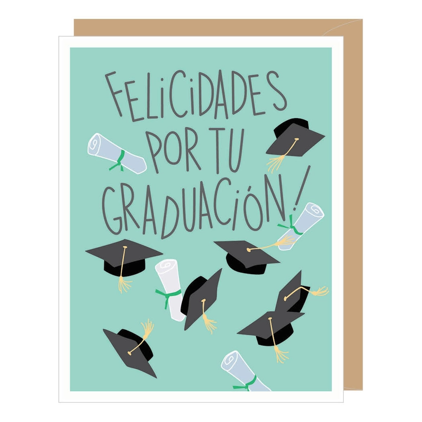 Felicidades Por Tu Graduacion! - Graduation Greeting Card Mellow Monkey Felicidades Por Tu Graduacion! - Graduation Greeting Card Mellow Monkey