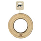 Natural Leather Ring Dog Toy - 7-in - Mellow Monkey