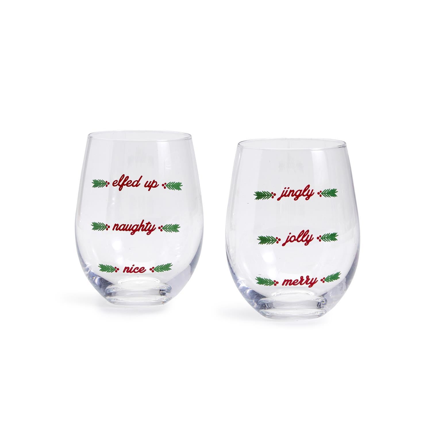 Lattice Stemless Wine Glass