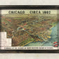 Vintage Chicago Map Circa 1902 Framed Black Shadowbox 26-in - Mellow Monkey