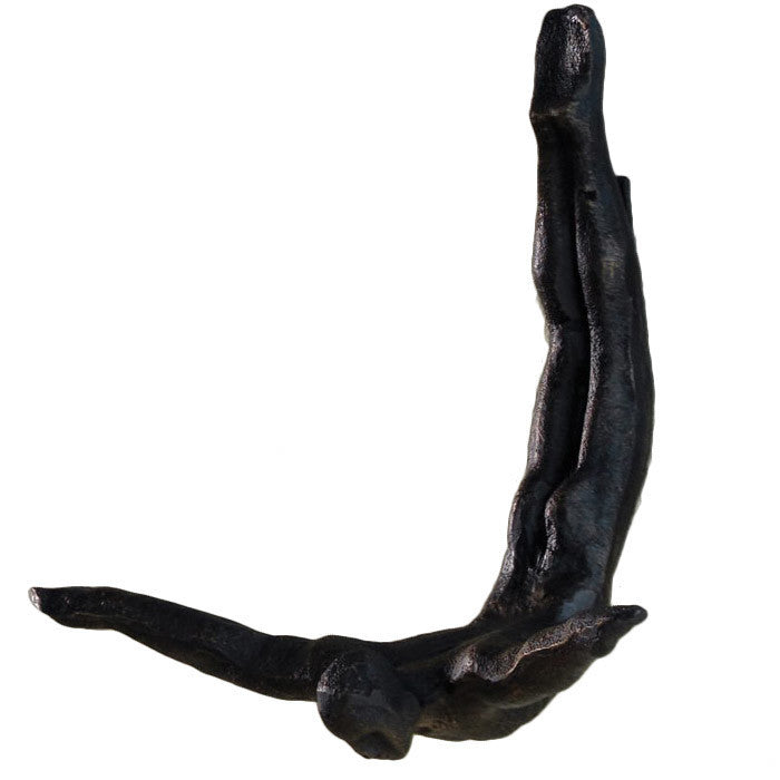 Global Views Wall Diver (Male) Sculpture - 10-1/4-in - Mellow Monkey