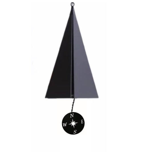 Nantucket North Country Bells Wind Bell with Black Anchor Windcatcher - 18-in - Mellow Monkey